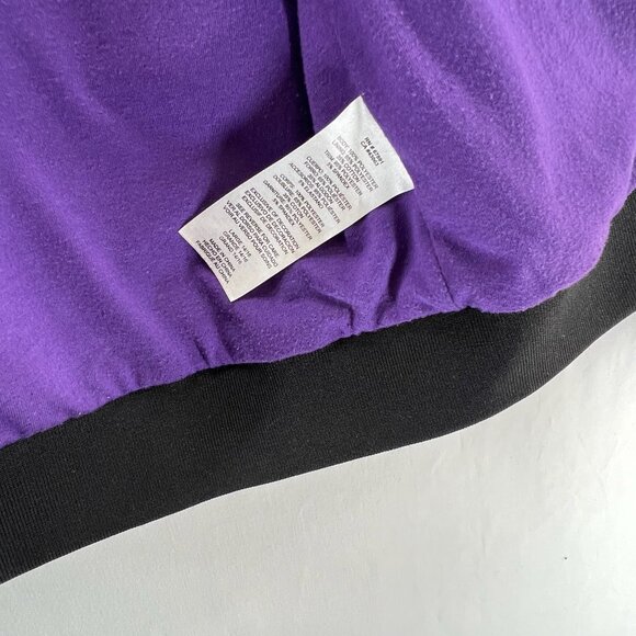 Mitchell & Ness Los Angeles Lakers Youth L 14/16 Varsity Jacket NBA Black/Purple - Picture 14 of 16